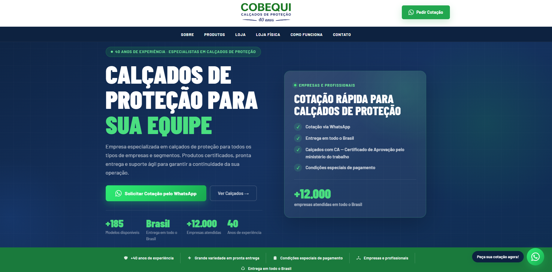 Thumbnail do site Cobequi EPI